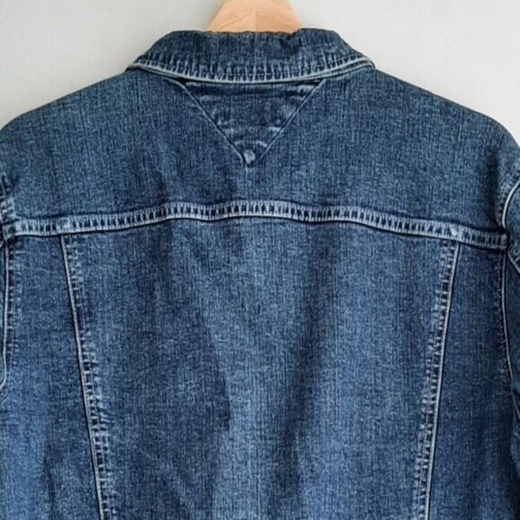 MODEA Marine Classic Blue Jean Jacket Lifesaver Snap Buttons Sz L - Picture 7 of 9